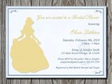 Beauty and the Beast Bridal Shower Invitations Disney 39 S Beauty and the Beast Bridal Shower Invitation