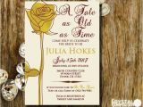 Beauty and the Beast Bridal Shower Invitations Fairytale Beauty and the Beast Bridal Shower by