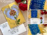 Beauty and the Beast Inspired Wedding Invitations Beauty and the Beast Inspired Wedding Invitation Laser