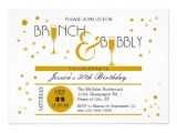 Birthday Brunch Invitations Brunch and Bubbly Birthday Invitation 5" X 7" Invitation