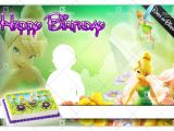 Birthday Invitation Design Template Psd Tinkerbell Birthday Template Psd Xonekdesign