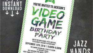 Birthday Invitation Template Video Printable Video Game Birthday Invitation Template Diy