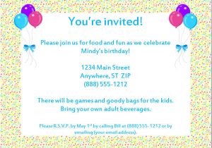 Birthday Invitation Writing Template 58 Sample Birthday Invitation Templates Psd Ai Word