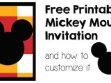 Birthday Invitations Free Printable Mickey Mouse Mickey Mouse Invitation and How to Customize It Paper
