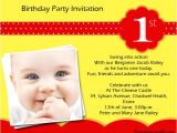 Birthday Invitations Wording for 1st Birthday 1st Birthday Party Invitation Wording Wordings and Messages