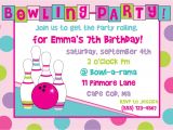 Birthday Party Invitation Template Bowling Printable Bowling Birthday Party Invitations