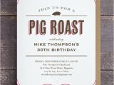 Birthday Pig Roast Invitations Pig Roast Table Cloth Invitations Pig Roast Pig Roast