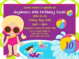Birthday Pool Party Invitation Wording Birthday Pool Party Invitations