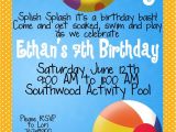 Birthday Pool Party Invitation Wording Kid Pool Party Invitation Wording