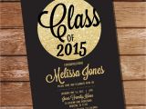 Black and Gold Graduation Party Invitations Black and Gold Graduation Invitation Gold by Sunshineparties