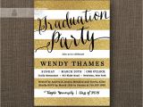 Black and Gold Graduation Party Invitations Gold Black Graduation Party Invitation Gold Glitter