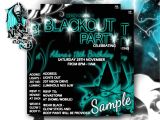 Blackout Birthday Party Invitations Blackout Party Invitations Uv Glow Dance Party Blacklight