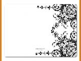 Blank Wedding Invitation Templates Black and White 5 Blank Black and White Wedding Invitation Templates