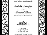 Blank Wedding Invitation Templates Black and White Blank Wedding Invitation Templates Black and White