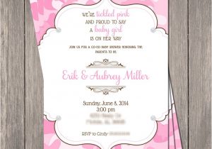 Bling Baby Shower Invitations Pink Camo Bling Baby Shower Invitation Printable 5 X