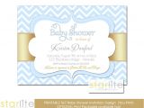 Blue and White Baby Shower Invitations Starlite Printables Invitations Stationery Blue and
