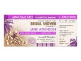 Boarding Pass Bridal Shower Invitations Purple Boarding Pass Tickets for Bridal Shower Invites