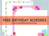 Borders for Party Invitations Free Fresh Designs Birthday Borders for Invitations and More