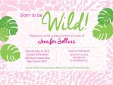 Born to Be Wild Baby Shower Invitations Born to Be Wild Baby Shower Invitation by Friedgreendesign