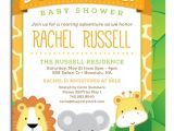 Born to Be Wild Baby Shower Invitations Printable Safari Baby Shower Invitation