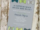 Bow Tie themed Baby Shower Invitations Bow Tie Baby Shower Invitation Little Gentleman Baby Boy