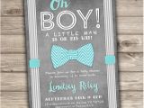 Bow Tie themed Baby Shower Invitations Bow Tie Baby Shower Invitations Little Man Printable by