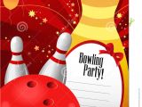 Bowling Party Invitation Template Bowling Party Invitation Template Royalty Free Stock