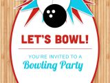 Bowling Party Invitation Template Free Bowling Party Free Printable Birthday Invitation
