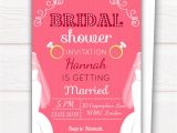 Bridal Shower Invitations Uk Personalised Pink Bridal Shower Invites All Ways Design