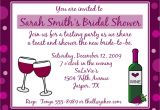 Bridal Shower Invitations Wine theme Wording 20 Personalized Bridal Shower Invitations Wine theme