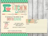 Bridal Shower Invitations with Matching Recipe Cards Kitchen Bridal Shower Invitation Printable File 5 X 7