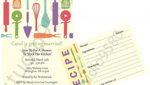 Bridal Shower Invitations with Matching Recipe Cards Printable ‘stock the Kitchen’ Bridal Shower Invitations