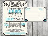 Bridal Shower Invitations with Matching Recipe Cards Whimsical Kitchen Bridal Shower Invitation Printable