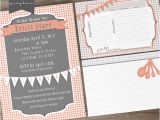 Bridal Shower Invitations with Recipe Cards Bridal Shower Printable Invites and Recipe Cards On Behance