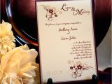 Burgundy and Ivory Wedding Invitations Burgundy Champagne Ivory Wedding Invitation