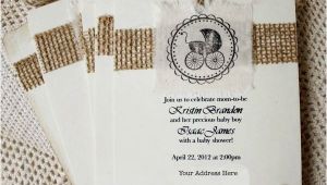 Burlap and Lace Baby Shower Invitations Gallery Burlap and Lace Baby Shower Invitations