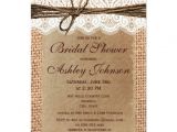 Burlap and Lace Bridal Shower Invitations Rustic Burlap Lace Bridal Shower Invitations 4 5" X 6 25