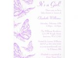 Butterfly Baby Shower Invites Pretty Purple butterfly Baby Shower Invitations 5" X 7