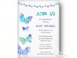 Butterfly Bridal Shower Invitations butterfly Bridal Shower Invitation Watercolor Bridal Shower