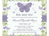 Butterfly Bridal Shower Invitations Purple butterfly Bridal Shower Invitations Invites