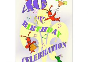 Cajun themed Party Invitations Cajun themed 40th Birthday Party Invitation Zazzle