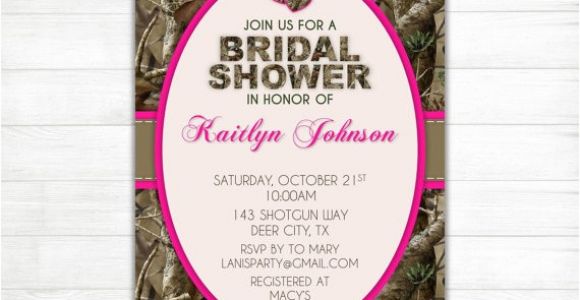 Camo Bridal Shower Invitations Items Similar to Camo Bridal Shower Invitation Hearts