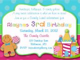 Candyland Birthday Invitation Wording Candyland Invitations Sweet Shop Invitations Sweet Shop