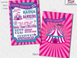 Carnival themed Baby Shower Invitations Baby Shower Carnival Invitations Circus Invitations