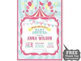 Carnival themed Baby Shower Invitations Circus Baby Shower Invitation Printable From 800canvas
