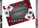 Casino Party Invitations Templates Free Items Similar to Casino Party Invitations Gamble Love