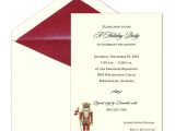 Caspari Christmas Party Invitations Caspari Nutcracker Embossed Foil Christmas Invitations