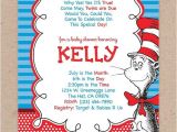 Cat In the Hat Baby Shower Invites Cat In the Hat Baby Shower Invitation Dr Seuss Baby Shower