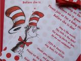 Cat In the Hat Baby Shower Invites Dr Seuss Cat In the Hat Baby Shower or Birthday Invitation