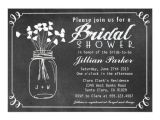 Chalkboard Mason Jar Bridal Shower Invitations Chalkboard Mason Jar Bridal Shower Invitation